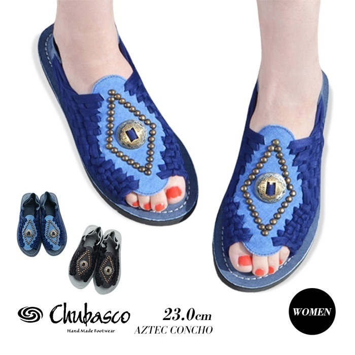 レディース 婦人 女性 アウトドア サンダル シューズ メキシコ アズテックコンチョ