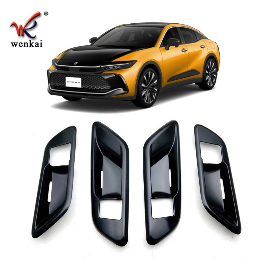 新型 クラウン クラウンクロスオーバー ドアハンドルカバー CROWN CROSSOVER G X RS TZSH35 AZSH35 パーツ カスタム ドアハンドルガーニッシュ