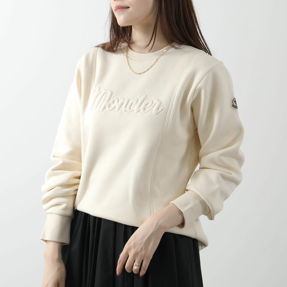 MONCLER モンクレール トレーナー FELPA 8G00025 899RB レディース ロゴ スウェット 裏起毛 長袖 クルーネック 038