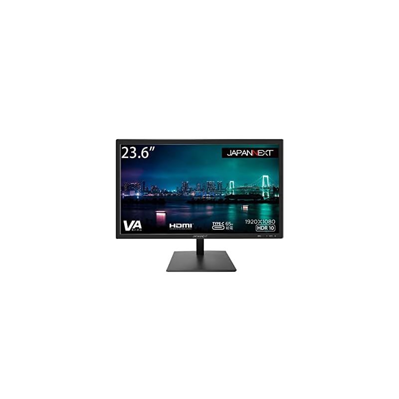 JAPANNEXT 23.6型 USB Type-C(65給電対応) フルHD(1920x1080) 液晶モニター JN-V236FHDR-C65W HDMI USB Type-C