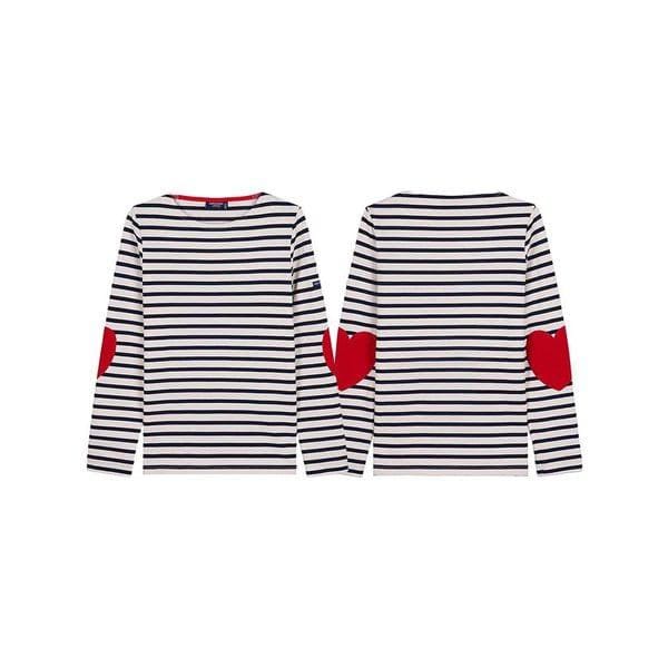 [セントジェームス] SS26 女性 ボジャニー Tシャツ VAUJANY ECRU MARINE