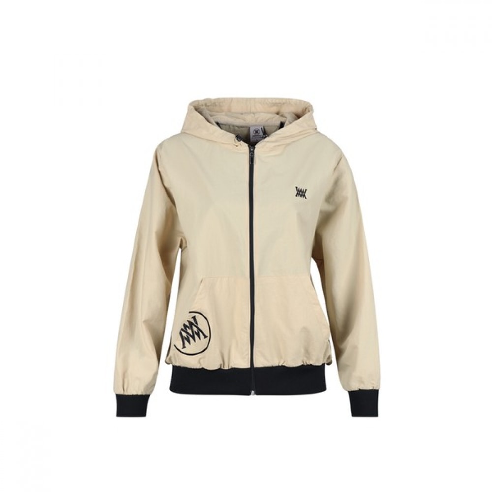 [ラックスゴルフ] ラックスゴルフミュウゴルフレディースロゴポイントフード付きジャンパー MW25S810W