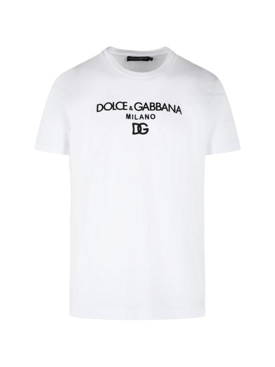 DOLCE & GABBANA Men T-Shirts G8PD7Z G7P0HW0800 White