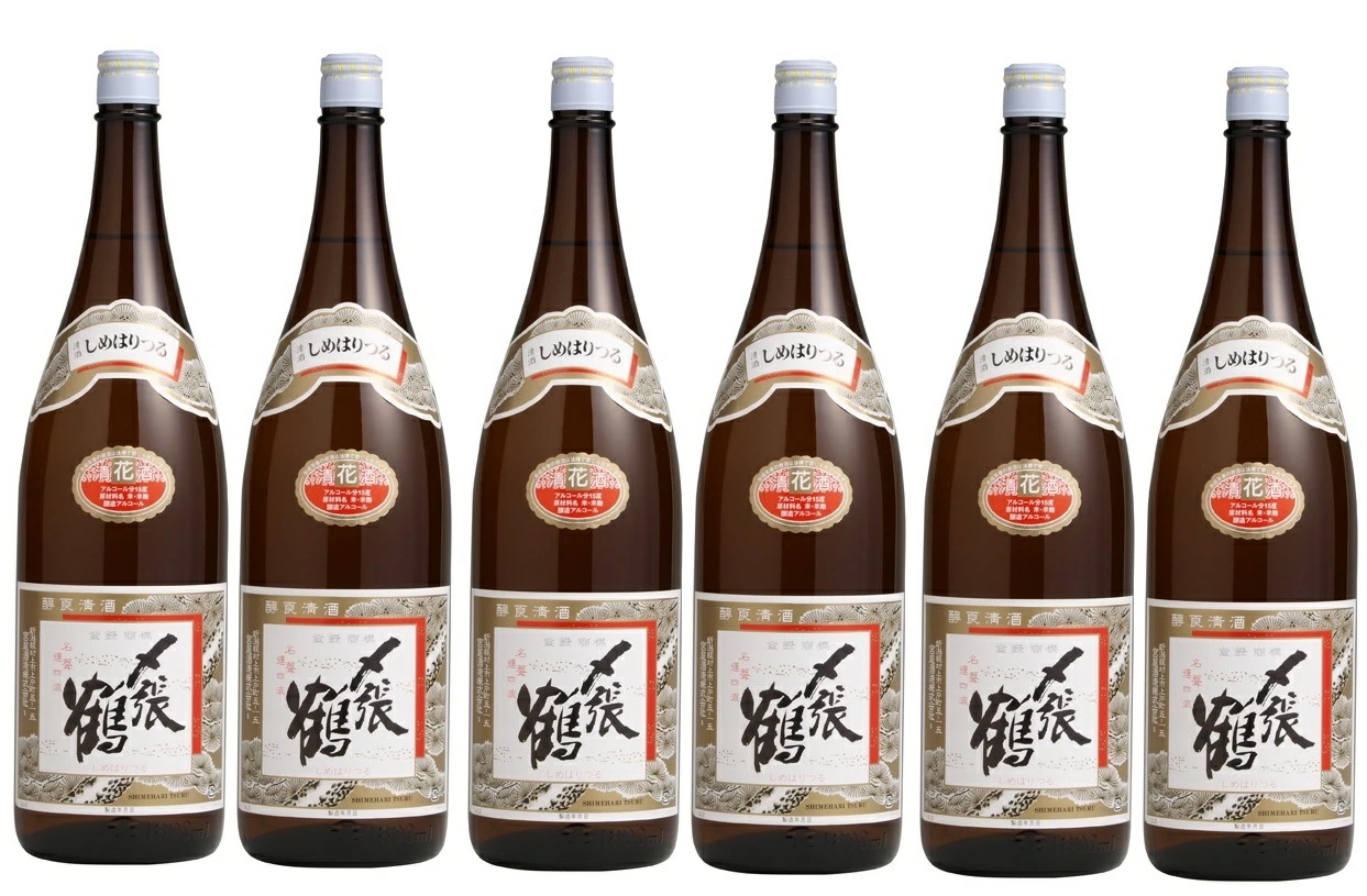 【送料無料】日本酒 宮尾酒造 清酒 〆張鶴 しめはりつる 普通酒 花 1800ml 1.8L6本【北海道沖縄県東北四国九州地方は必ず送料がかかります】