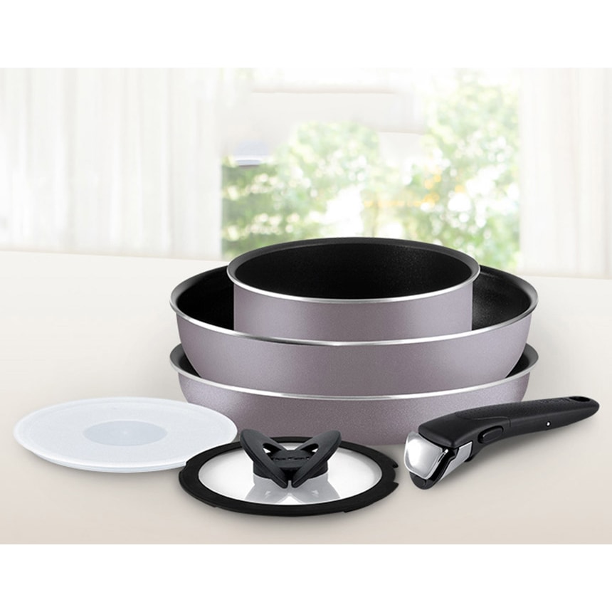 インジニオ グレーバイオレット フライパン 6点セット PFOAフリー