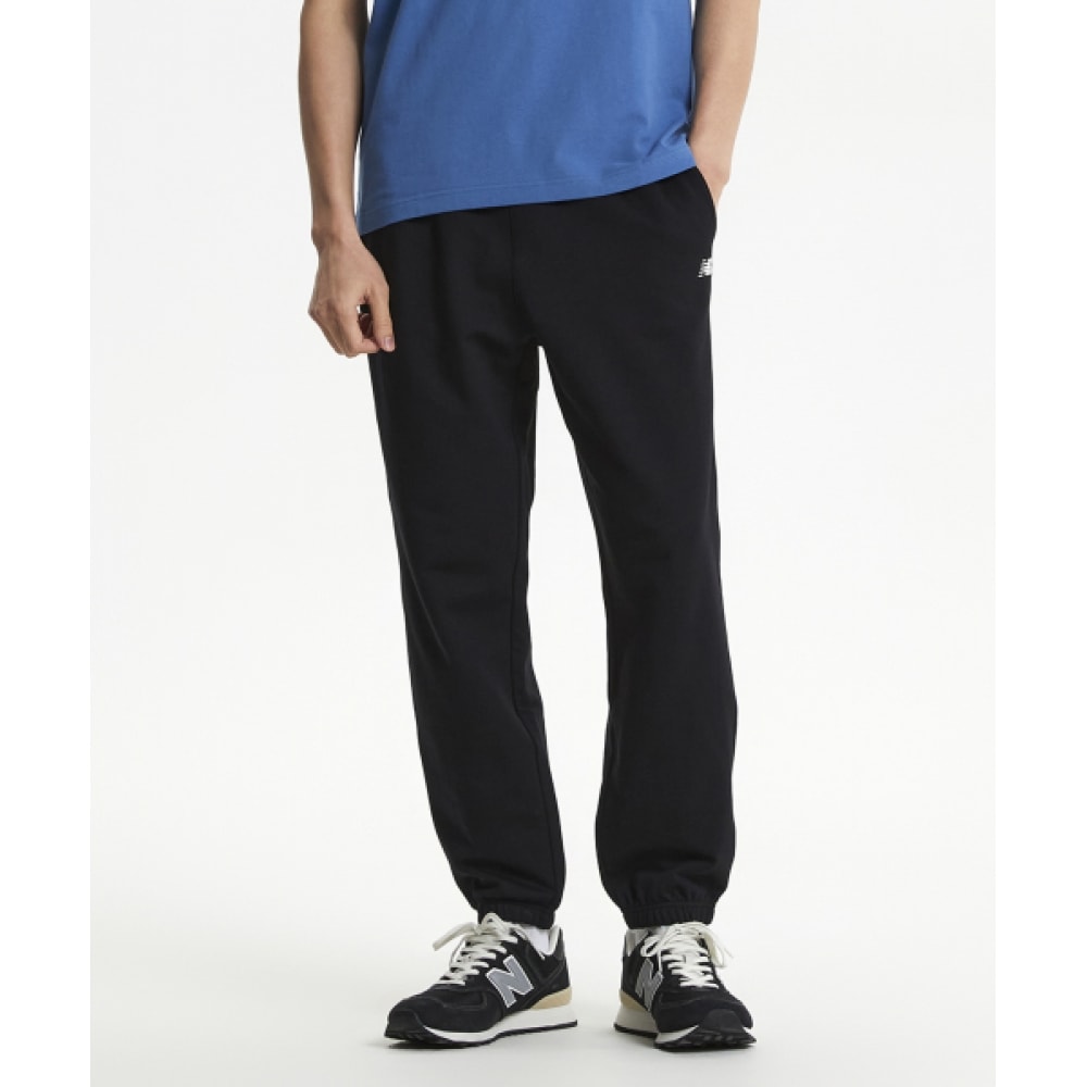 ニューバランス NBMLF21433/UNI エッセンシャル軽量ダブルウィーブジョガーパンツ (ブラック)
