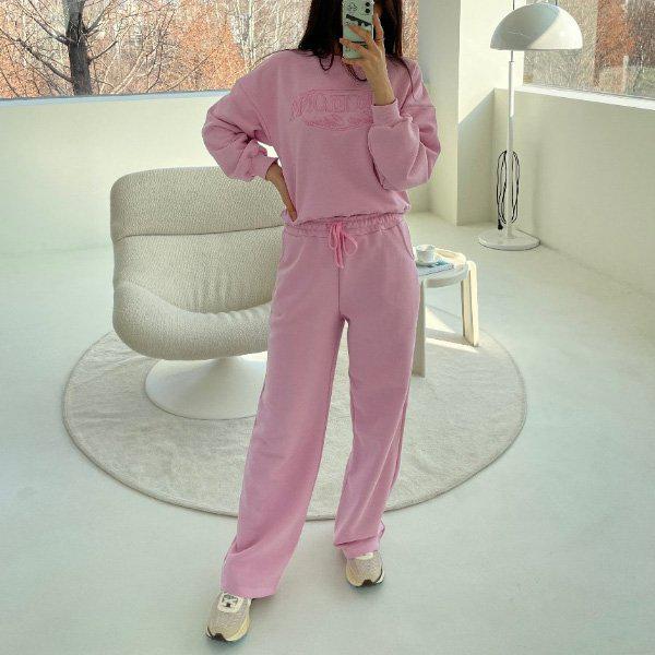 Hスタイル(CM)バルセロナ刺繍セット 女性用春トレーニングウェアセット レディーストラックスーツセット 上下セットアップ スポーツウェア ホームウェア