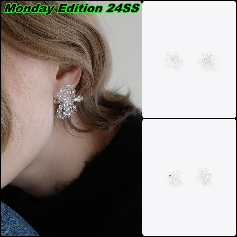 ピアス Monday Edition _ Pull Bow Earrings 18K STAINLESS STEEL TARNISH FREE BOW EARRINGS | 40E0347
