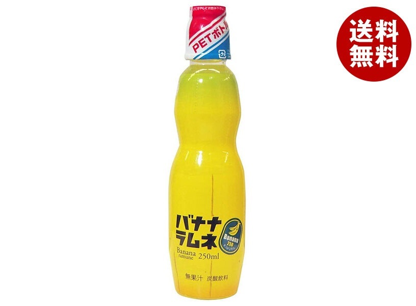 木村飲料 バナナラムネ 250mlPET×30本入×(2ケース)
