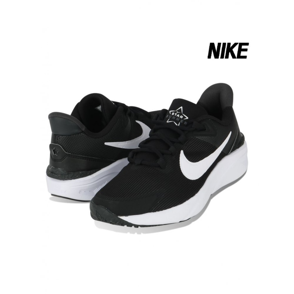 ナイキスニーカースターランナー 4 ネクストネイチャー GS ブラックホワイト DX7615-001