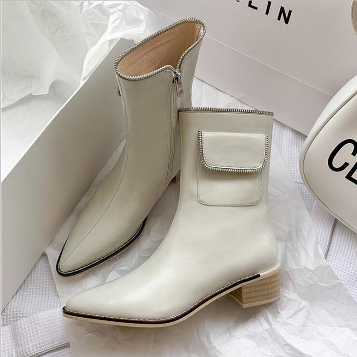 ショートブーツ レディース ワークブーツ ローヒール 厚底 シューズ 靴 無地 カジュアルシューズ