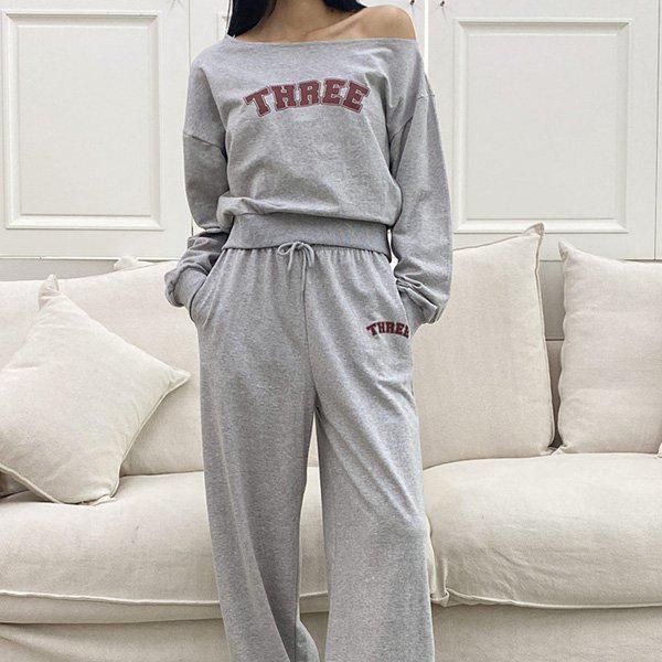 Hスタイル(DK)スリーマンツーマンセット 秋 レディース 上下セットアップ トレーニングセット スウェットセット パンツセット ツーピース
