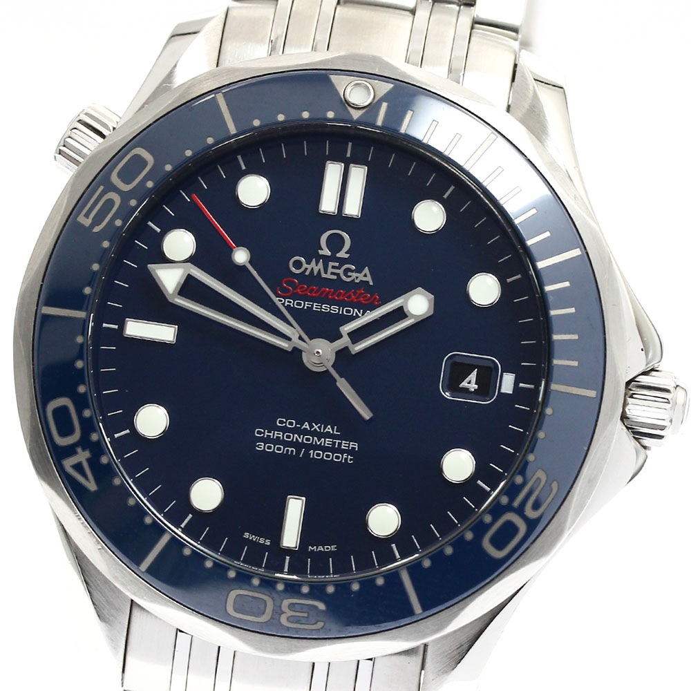 オメガ OMEGA 212.30.41.20.03.001 シーマスター300 デイト コーアクシャル 自動巻き メンズ 保証書付き_878021【中古】