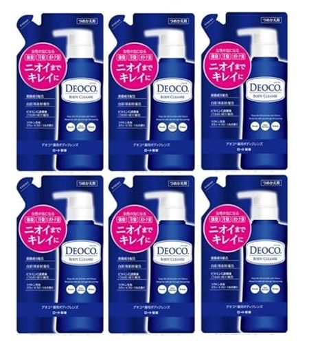 【6個セット】 デオコ 薬用デオドラント ボディクレンズ詰替用 250ML 【医薬部外品】フローラル
