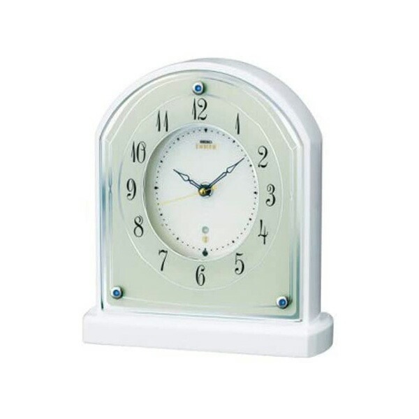 [SEIKO EMBLEM] セイコーエムブレム 置時計 HW587W 柔らかで優しいフォルムが特徴 電波時計