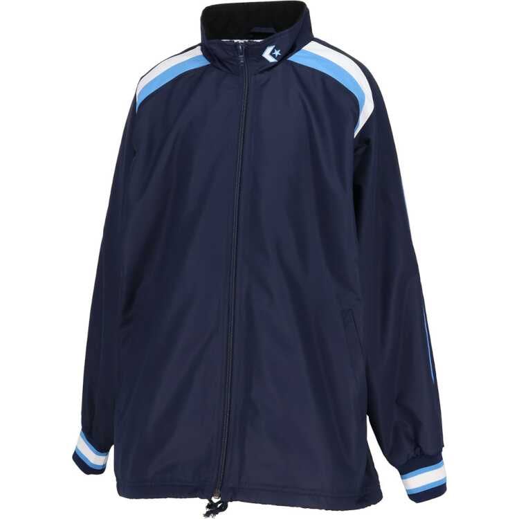 ジュニアウォームアップジャケット 160cm ネイビー×サックス #CB462506S-2922
