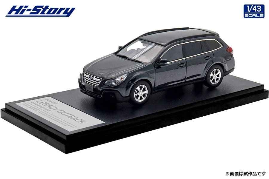 ハイストーリー 1/43 SUBARU LEGACY OUTBACK 2.5i EyeSight (2012) ダークグレー・メタリック【HS512GY】 ミニカー HS512GY スバル レガシィ