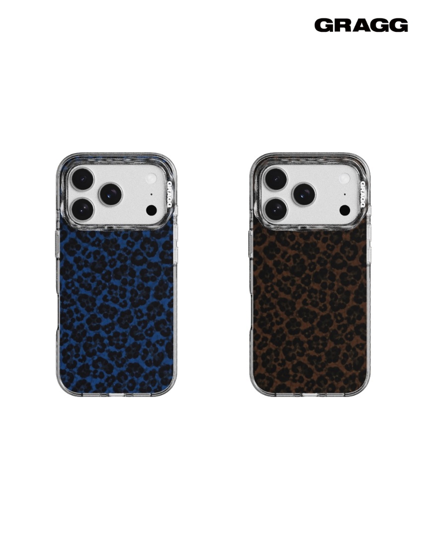 韓国限定 韓国人気 SNS 流行 ファッション トレンド アクセサリー iPhone 17 MAGSAFE LAYERS FRAME CASE CLEAR BLACK MICRO LEOPARD