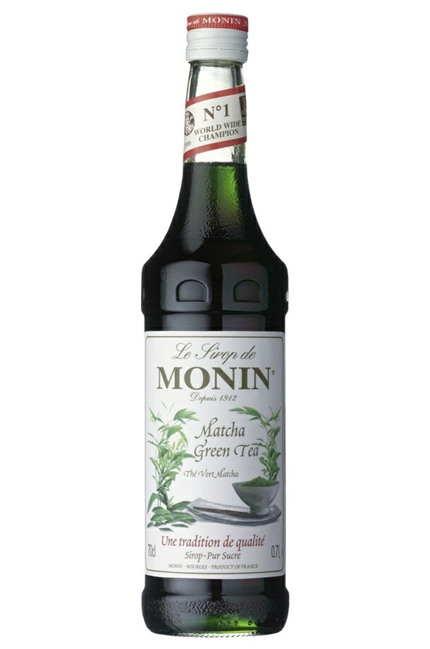 【送料無料】MONIN モナン 抹茶 シロップ 700ml6本【ご注文は12本まで同梱可能】ノンアルコール シロップ