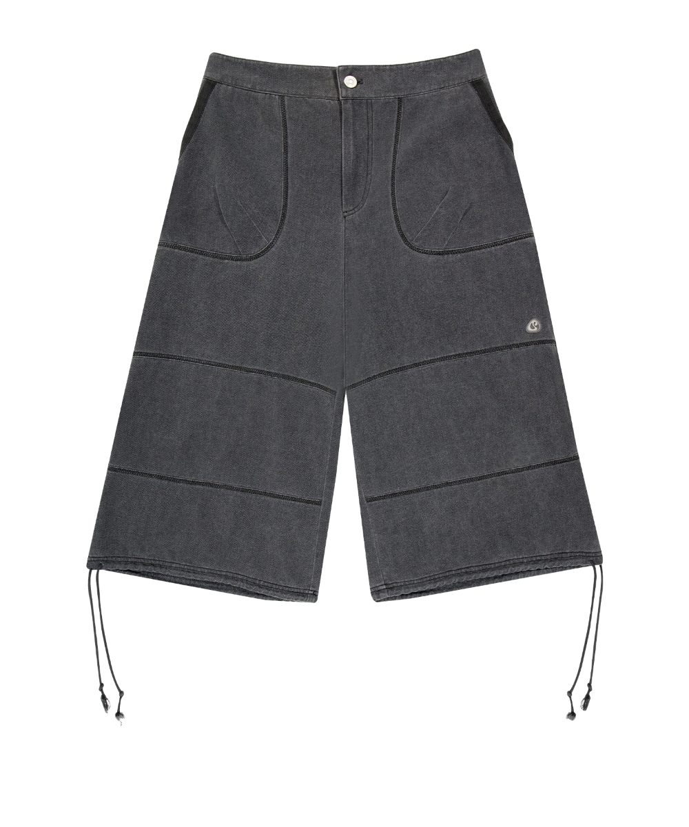 【COYSEIO】 OXFORD ZIGZAG PANTS : CHARCOAL