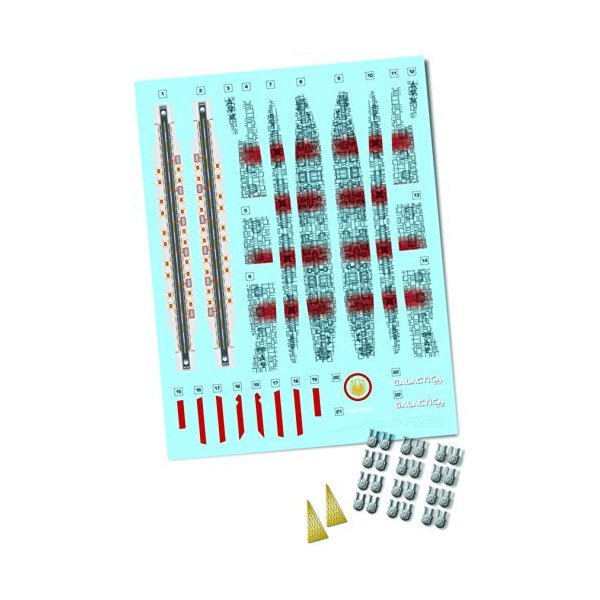 Moebius MMK1011 1:4105 Scale Battlestar Galactica Upgrade Parts Set Model Kit 並行輸入品