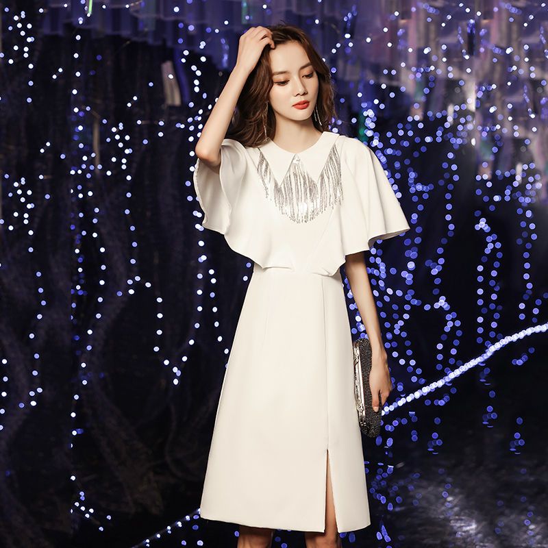 Hot!!!韓国ファッション 成人式 上品 演奏会 発表会 結婚式 卒業式 パーティードレスで痩せ見え