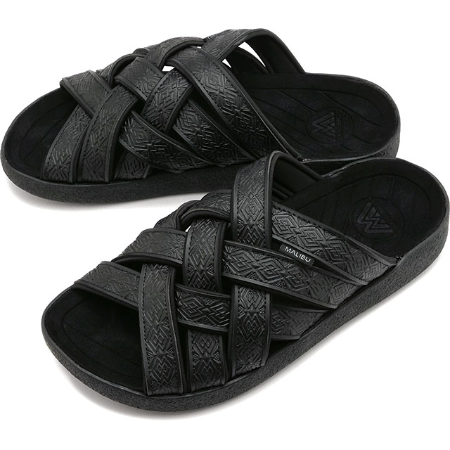 マリブサンダルズ MALIBU SANDALS ズマ エルエックス カービング [MS026001] メンズ・レディース 靴 スライドサンダル BLACK/BLACK 正規取扱店