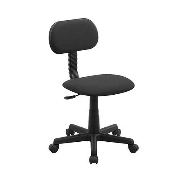 ナカバヤシ OHチェア 肘なし 布 ブラック OTS12-BK 1脚 (組立品)