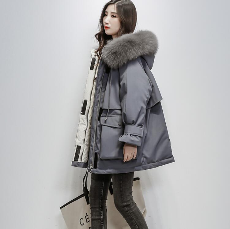 【本日限定】ダウンコート　ダウン90%　レディース　大きいサイズアウター　フード付き　ダウンジャケット ファー付き　リアルファー　軽量 秋冬　ロング丈　防寒 　冬服　カジュアル　無地　Aライン 14,378円