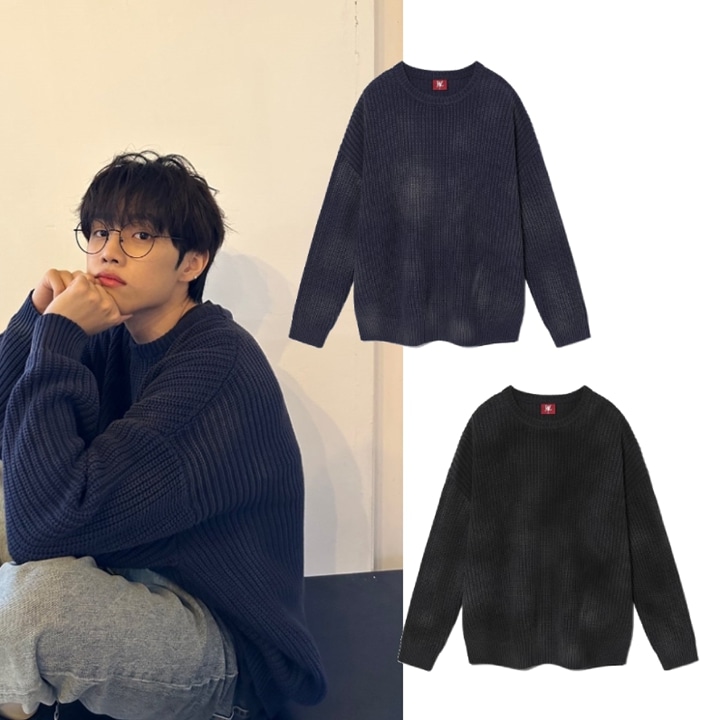 [THE BOYZ ソヌ着用] Natural spray over fit knit THE BOYZ着用