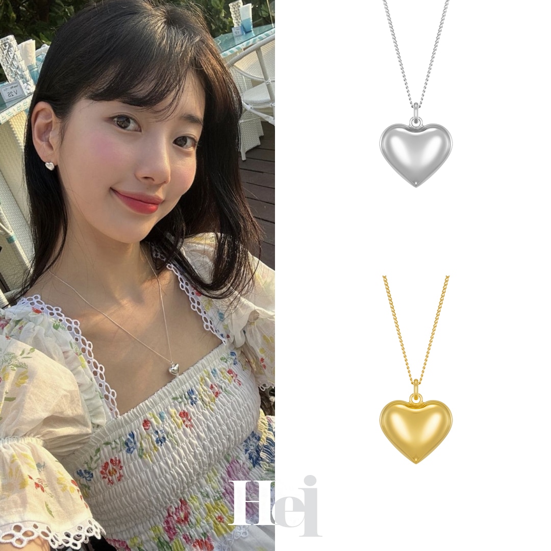 aespa着用★安心国内発送【Hei】pounding volume heart necklace SUZY aespa 着用 pounding volume heart necklace ネックレス