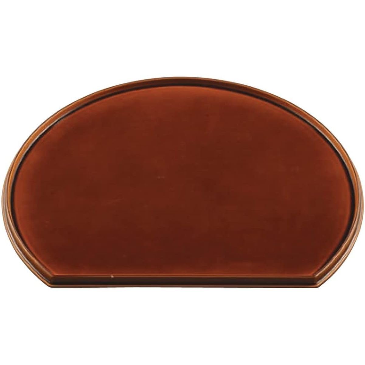 J-kitchens お盆 尺５新半月 （ 盆 トレイ トレー ） 漆調春慶塗／黒 日本製