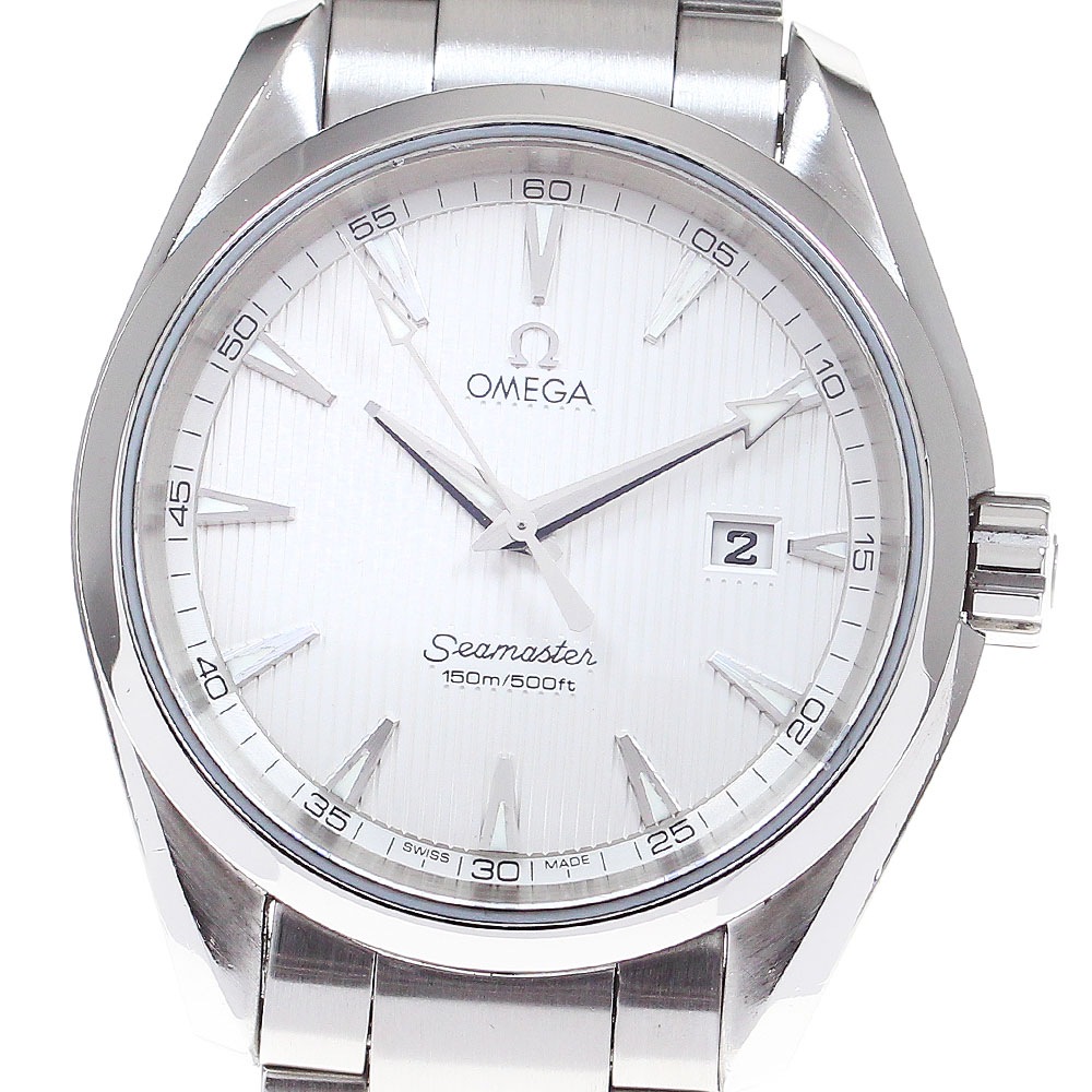 オメガ OMEGA 231.10.39.61.02.001 シーマスター アクアテラ デイト クォーツ メンズ _826413【中古】