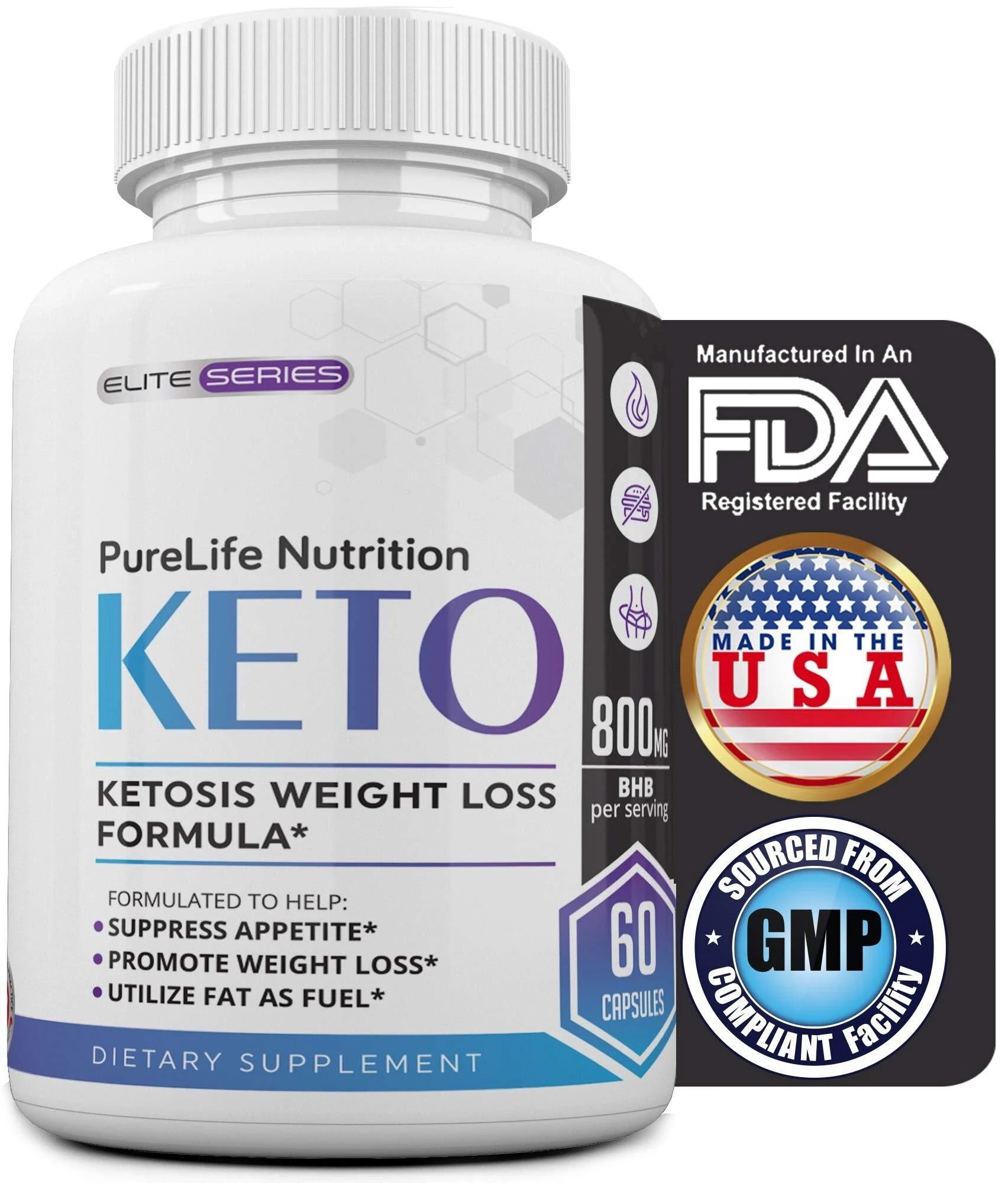 PureLife Keto Diet BHB Pills - Utilize Fat for Ene