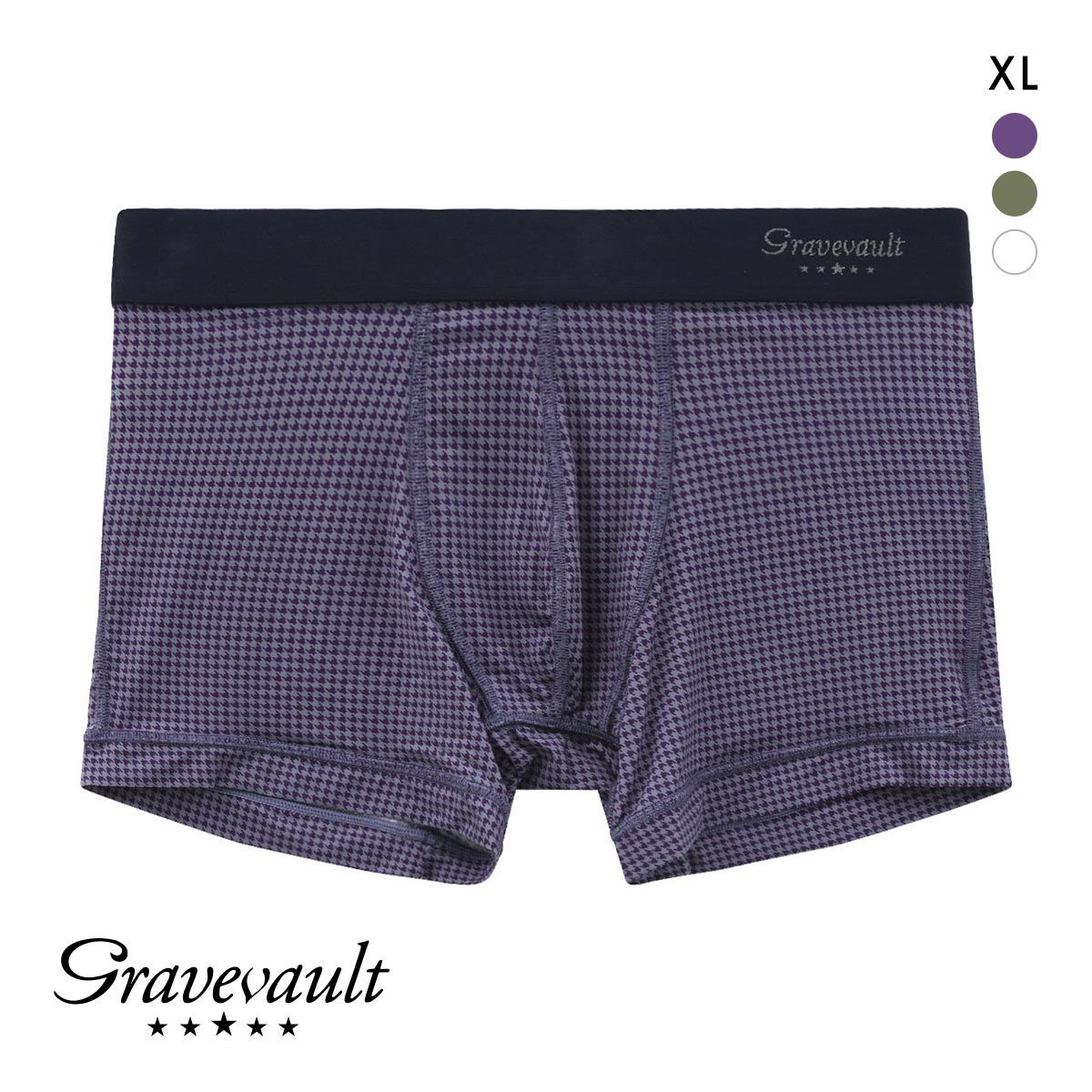 グレイブボールト Gravevault Houndstooth ショートボクサーパンツ XL メンズ