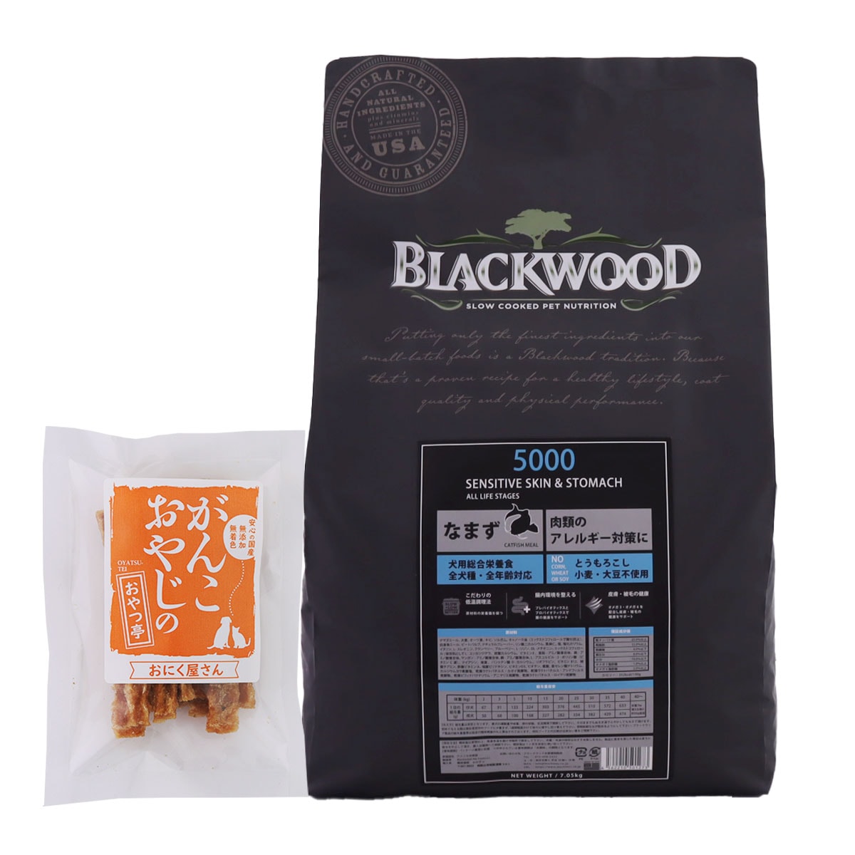 5000 7.05kg+がんこおやじのおやつ亭国産たじま鶏ジャーキー20g