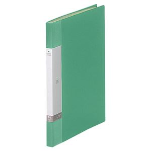 (まとめ) リヒトラブ リクエスト クリヤーブック(クリアブック) A4タテ 20ポケット 背幅16mm 緑 G3201-7 1冊 (×20セット)