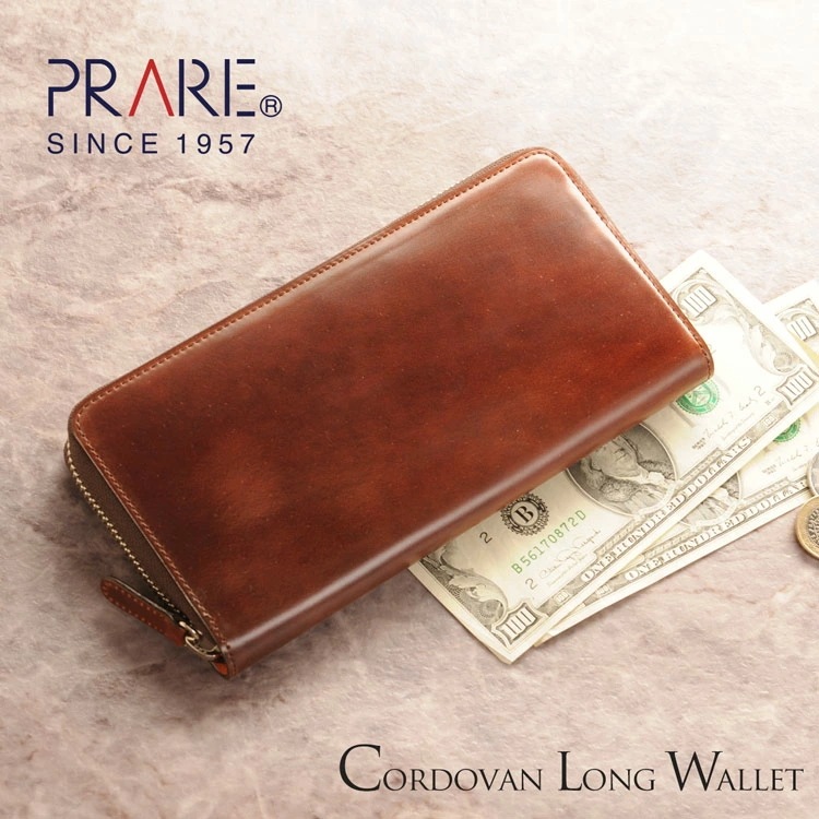 [PRAIRIE]コードバンレザー長財布