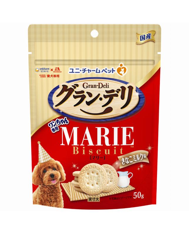 【16個セット】ユニ・チャーム グランデリワンちゃん専用マリービスケットきなこミルク味50g