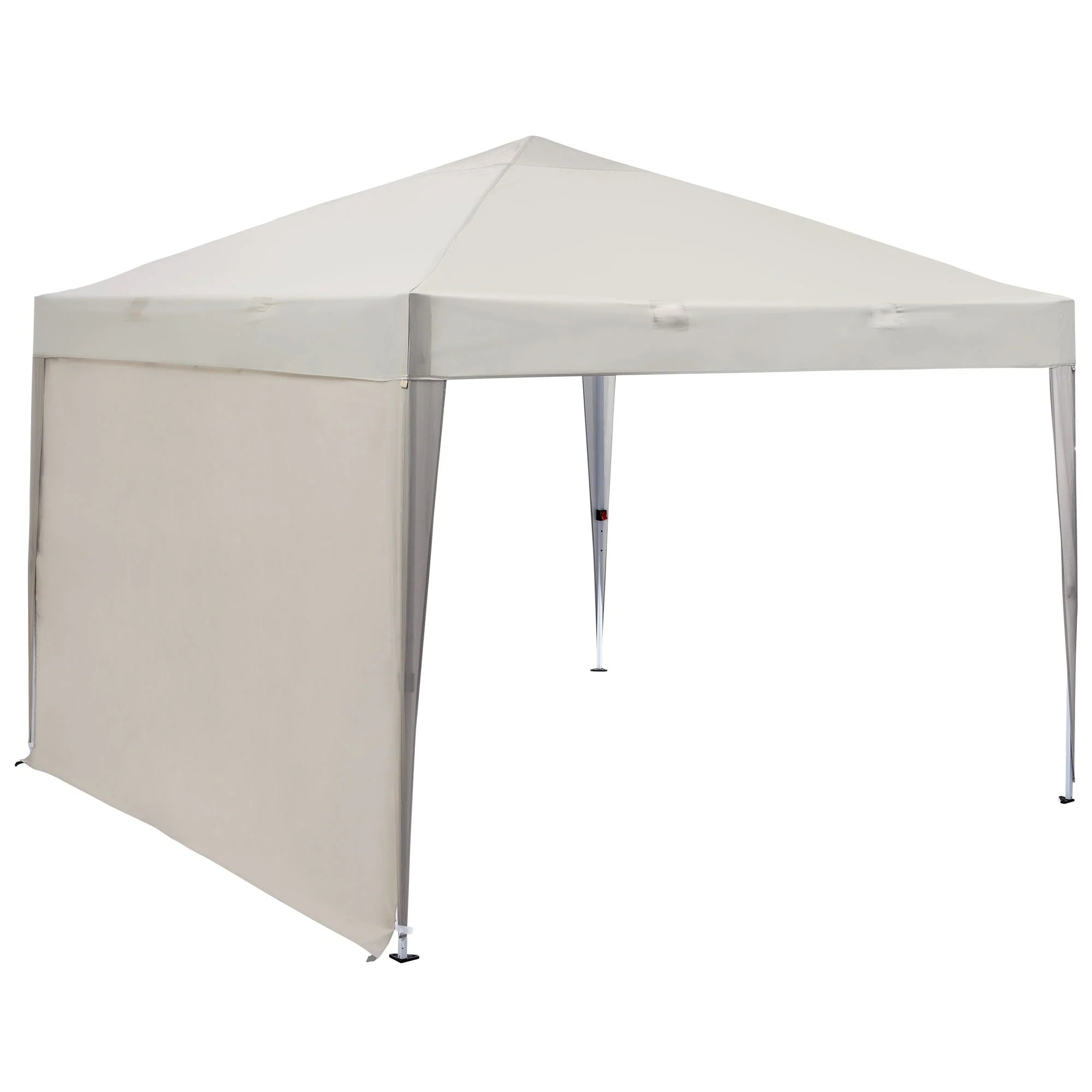 【2点購入で150OFF】品質良い!店舗お勧め! タープテント 3m サイドシート1枚付 UV加工 撥水 ワンタッチタープテント 簡単