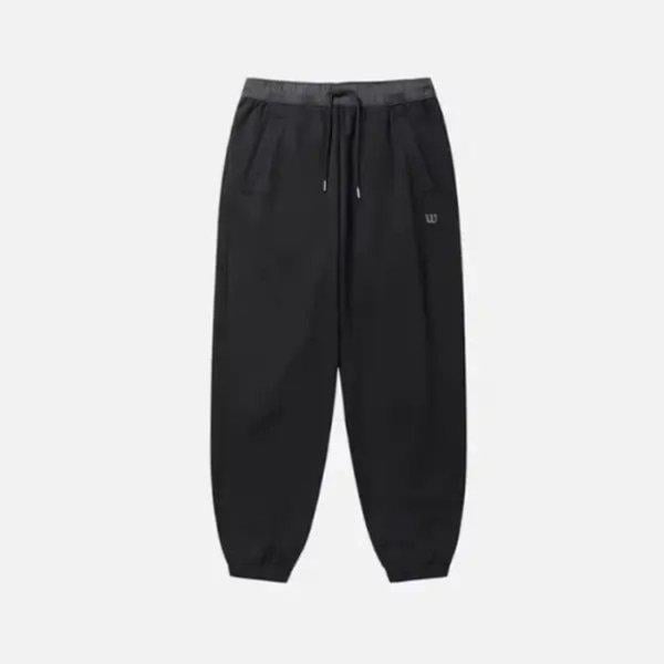 M パンツ LQC W244003LFPO3-BLK ウーブンバンド起毛パンツ