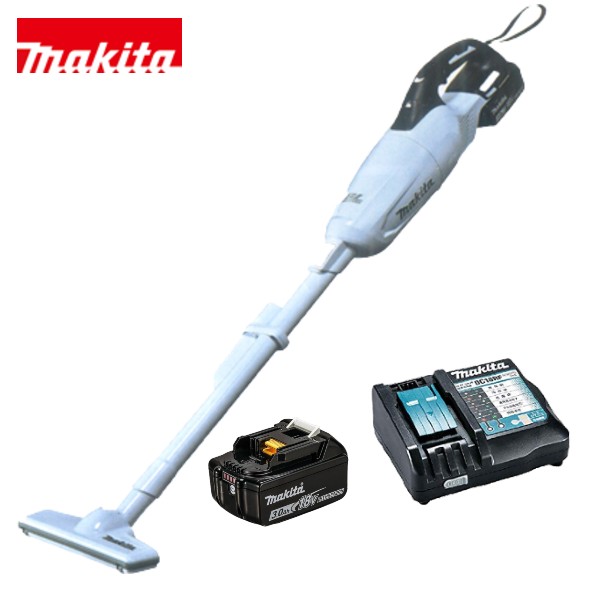 当店だけ！バッテリー充電器も1年保証! マキタ CL280FDRFW コードレス掃除機 18V カプセル式 在庫有 CL280FDZW + バッテリー BL1830B + 急速充電器DC18RF 充電