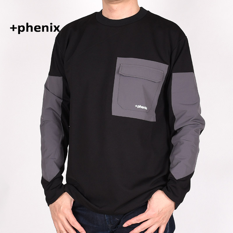 Stretch Pocket Tee POT-21001 SN90 ブラック メンズ カジュアル