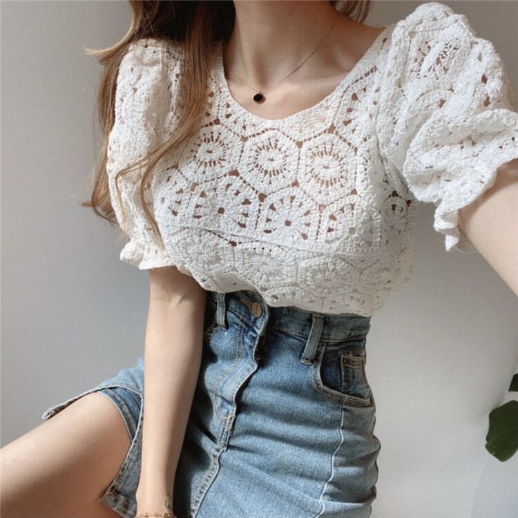 第一印象：素晴らしい韓国ファッション 韓国語版 sweet系 トップス 上着 短いスタイル 気質 百