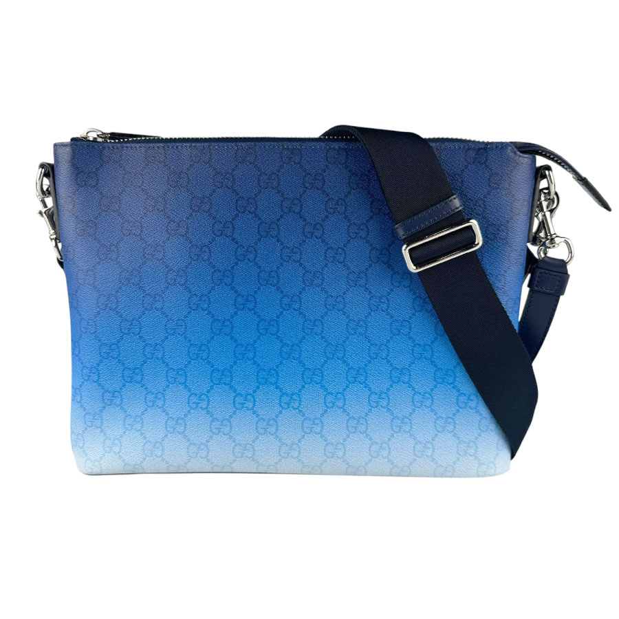 グッチ GUCCI ショルダーバッグ クラッチバッグ 2Wayバッグ GGスプリームキャンバス ブルー メンズ 835692 z9784