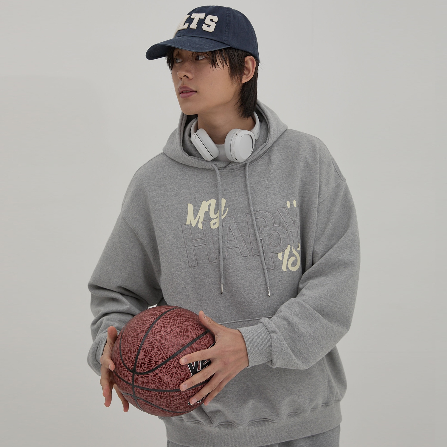 MY HAPPY IS Hoody GREY