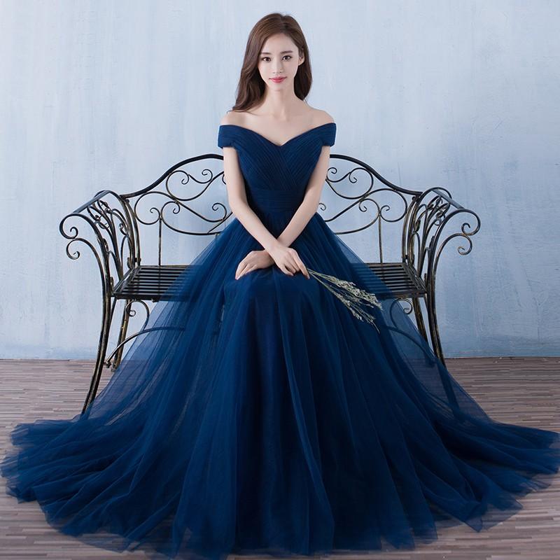 ウェディングドレス ウエディングドレス カラードレス 青 演奏会 ロングドレス 安い パーティードレス 結婚式 花嫁 フォーマルドレス 二次会ドレス イブニングドレス 発表会 aラインドレス コンサー