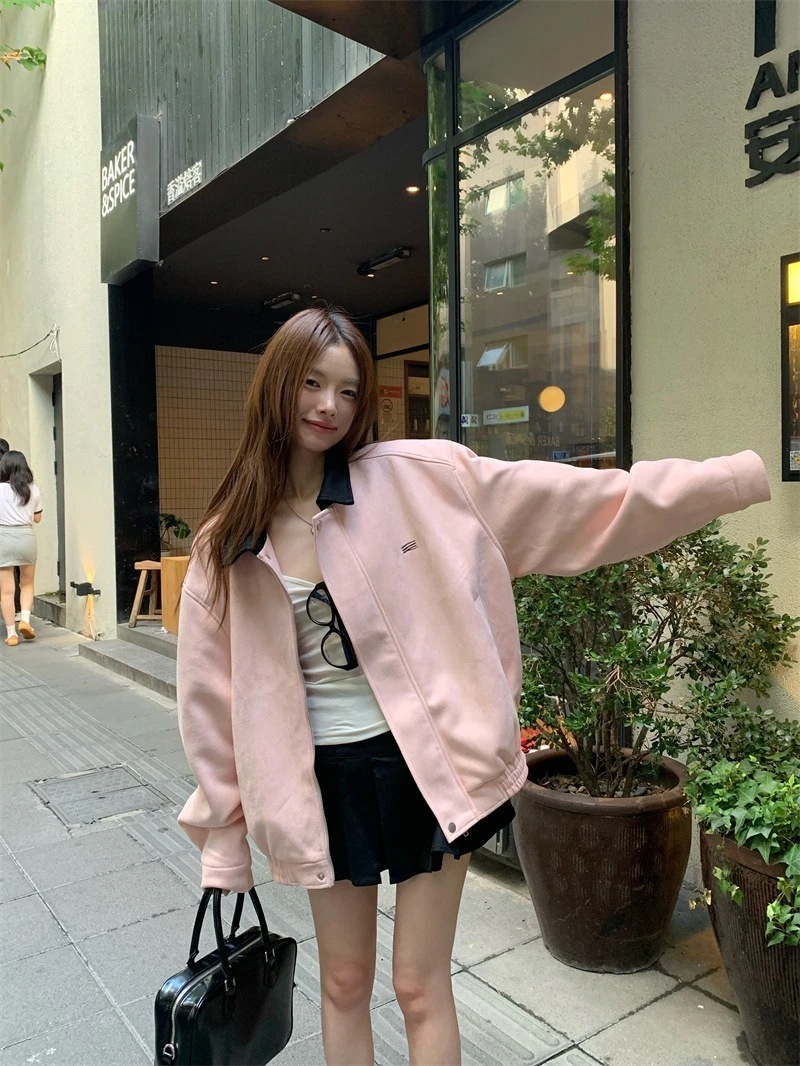 アウターライダースジャケット長袖 韓国アウタートップス 羽織り合成レディースフェイクコーデカジュアルシルエットゆったりファッション系サイズ色っぽ女っぽきれいめ大人 ジャケット 防寒 暖かい ショート