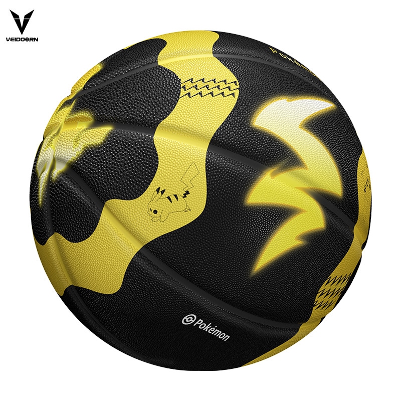 VEIDOORN ピカチュウ Cタイプ ポケモンコラボ バスケットボール 7号 メンズ プロフェッショナル試合用 ゴム製 正規品