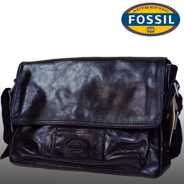 フォッシル ショルダーバッグ メンズ レディース 兼用 レザー バッグ ブラック FOSSIL インポート ファッション ブランド ストリート サーフ カジュアル アメカジ セレカジ ヴィンテージ ス